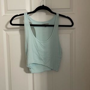 Small blue crop top